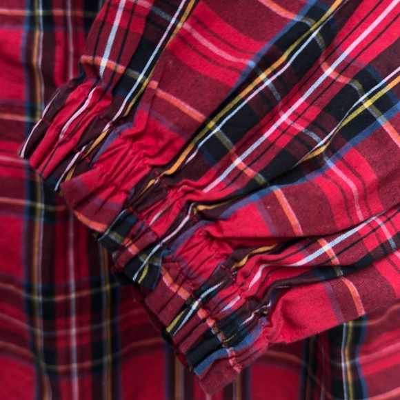 J. Crew Red Plaid Shirt for Girl Christmas Theme - Picture 6 of 8